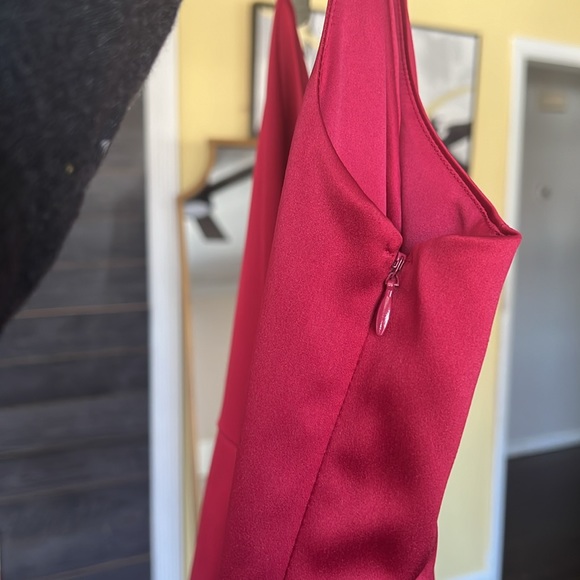 Express V Neck Satin Mini Cocktail Dress Sz 2 - Picture 9 of 9